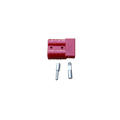 Red 50A battery connector plug with terminals compatible with Karcher BD 50/50