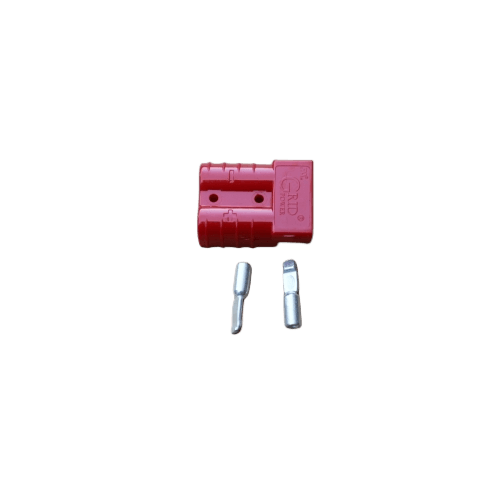 Red 50A battery connector plug with terminals compatible with Karcher BD 50/50
